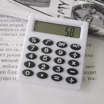 Полезный карманный калькулятор Удобный ручной калькулятор Прочный 8-значный дисплей Студенческий калькулятор Прозрачный экран