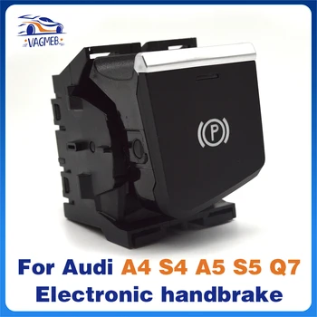 Левосторонний привод Для Audi A4 B9 S4 A5 F5 S5 Q7 4M 4M1 927 225 A 4M1927225A Электронный переключатель ручного тормоза Парковочный переключатель