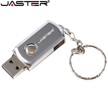 Флэш-накопители JASTER USB 2.0, Металлический брелок для ключей, 16 ГБ, 32 ГБ, 64 ГБ, флешки, 4 ГБ, 8 ГБ, флеш-накопители, Карта памяти, Бесплатный пользовательский логотип