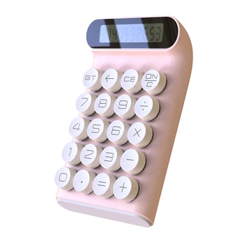 Ретро Калькулятор Механическая клавиатура Портативный Компьютер 10-значный ЖК-дисплей Финансовый Офис Модный калькулятор