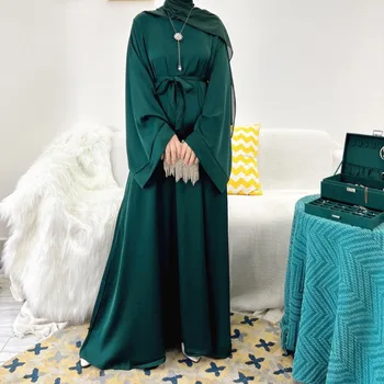 Рамадан Абайя Дубай Турция Мусульманская Мода Платье-Хиджаб Обычная Исламская Одежда Eid Mubarak Abayas для Женщин Кафтан Африканские Платья