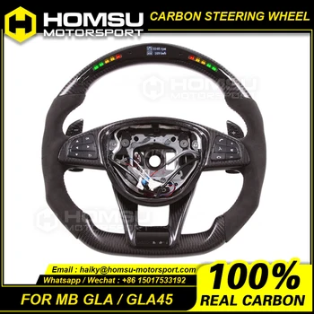 Рулевое колесо из настоящего углеродного волокна для Mercedes Benz GLA Class X156 GLA45 GLA200 GLA300 GLA180