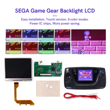 3,5-дюймовые новейшие комплекты ЖК-дисплеев для консоли Sega GG с сенсорной подсветкой ЖК-экрана для игрового оборудования SEGA, подсветка ЖК-выхода VGA