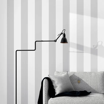 Обои в вертикальную полоску Nordic Grey Wtite, Домашний Декор, Обои для гостиной, спальни, Контактная бумага в полоску
