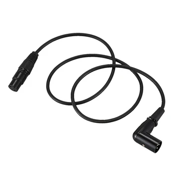 3X Прямоугольный XLR-кабель для мужчин и женщин, микрофонный шнур, DMX-сигнальный провод для эквилибриума/микшера/усилителя