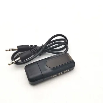 Приемник аудиопередатчика USB Bluetooth 5,0 с ЖК-дисплеем, портативный Bluetooth-адаптер для визуализации 2 в 1, 3,5 мм
