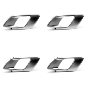 4X Внутренняя Ручка Левой Межкомнатной двери Автомобиля Для Ford Ranger 2012-2021 Everest 2015-2021 Mazda BT50 2012-2019 Серебристо-Серый