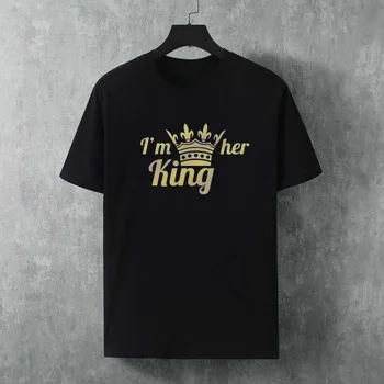 Мужские И женские футболки King, Хлопковая Рубашка, Свободные Летние дышащие Футболки с круглым вырезом, Топы Оверсайз