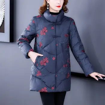 Куртка на утином пуху с высоким воротником, модное пуховое пальто, осенняя ширинка на молнии, ультралегкое теплое пальто, женская куртка-пуховик, зима T908