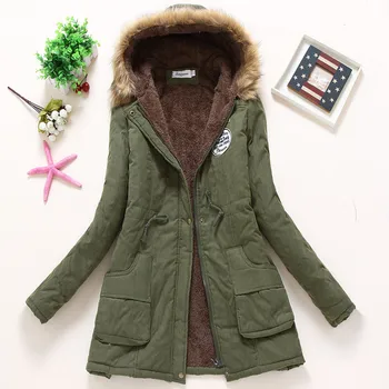 2023 Новая осенне-зимняя женская хлопчатобумажная куртка с подкладкой, повседневное тонкое пальто, парки с капюшоном, стеганое теплое пальто