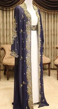 Платье В этническом стиле, Новогодние Кафтаны в Марокканском Дубае, Платье Farasha Abaya, Необычное длинное платье
