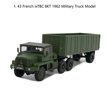 1: 43 ix Французский военный грузовик с прицепом TBC 8KT 1962 года выпуска, коллекционная модель из сплава