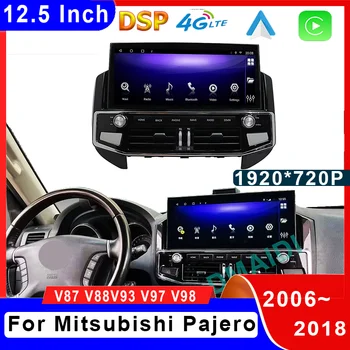 Android 10 Автомобильный Радиоприемник Carplay Для Mitsubishi Pajero 2006-2018 V87 V88 V93 V97 V98 GPS Навигация Мультимедийный Плеер Сенсорный Экран
