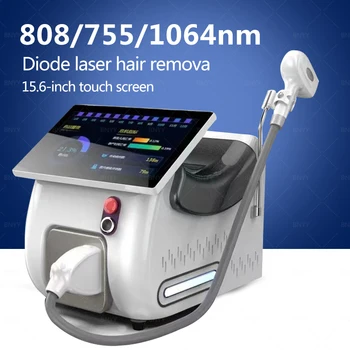 2023 Новейший постоянный безболезненный диодный лазер для удаления волос 808nm 755nm 1064nm 15,6-дюймовый сенсорный экран для удаления волос eyebrowsTattoo