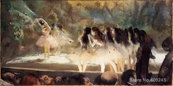 Картины Эдгара Дега ручной работы Балет в Парижской опере, Рисунок современного искусства, Холст, масло, Большой размер, высокое качество