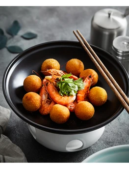 Посуда Керамическая Свеча в японском стиле, нагревающаяся Теплоизоляция для гостиничного ресторана, Коммерческая китайская кухонная утварь