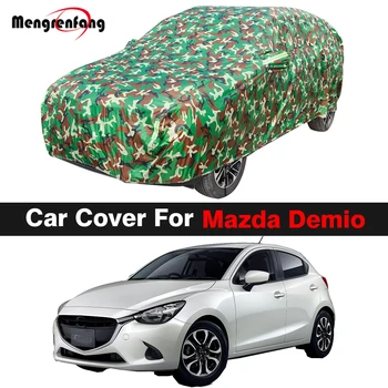 Камуфляжный автомобильный чехол для Mazda 2 Demio, защита от ультрафиолета, защита от дождя, Снега, Водонепроницаемая автоматическая крышка