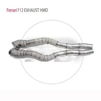 Коллектор выхлопной трубы HMD для автомобильных аксессуаров Ferrari F12 с каталитическим коллектором без Cat