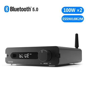 Trasam M300 Dac Bluetooth Усилитель Ess9018k2m Стерео Hi-fi Усилитель для домашнего кинотеатра 32 бит/192 кГц Класса D Мини-Усилитель мощности 100 Вт X2