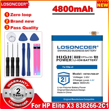 LOSONCOER Новый список 4800 мАч HSTNH-F606-DP Аккумулятор для HP Elite x3 838266-2C1 HSTNH-F606 HHF606 Phablet Аккумуляторы