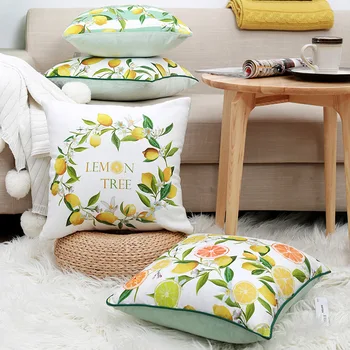 Лимонный офисный чехол для диванной подушки lemon профессиональный чехол для подушки с цветочным принтом на заказ