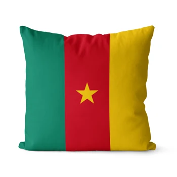 Wuzidream Наволочка с изображением флага Камеруна, Декоративная наволочка для диванной подушки