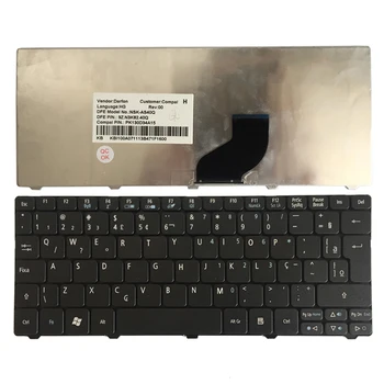 Новая Бразилия/BR Клавиатура для ноутбука Acer Aspire One D255 D260 D257 D270 D255E 522 AOD257 AOD260 AO521 AO532 AO533 532 532H 521 533