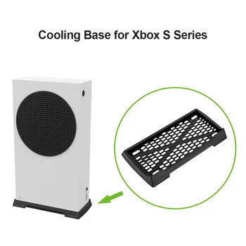 Вертикальная подставка для Xbox серии S со встроенными вентиляционными отверстиями Держатель игровой консоли Охлаждающая подставка для игровых аксессуаров Xbox