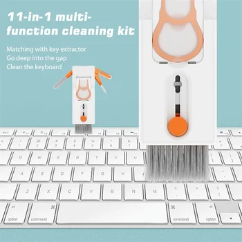 11 в 1, совместимая с Bluetooth ручка для чистки гарнитуры, Многофункциональная ручка для чистки цифровых принадлежностей, Компьютерная клавиатура для очистки от пыли