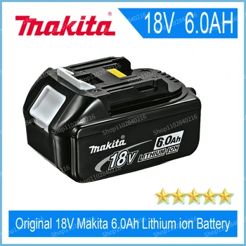 Makita 100% оригинальный 18V 6000mAh литий-ионный зарядный электроинструмент 18V BL1860 BL1830 BL1850 BL1860B