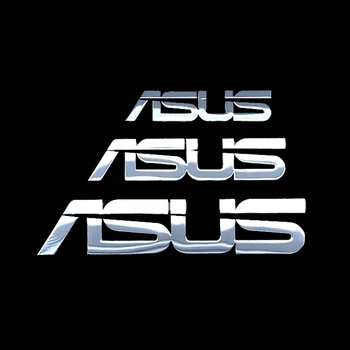 Серебристая металлическая наклейка с логотипом ASUS, персонализированное украшение для ноутбука 