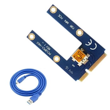 Плата адаптера PCI-E от 1x до 16x, карта расширения Mini PCI-E USB 3.0, карта адаптера