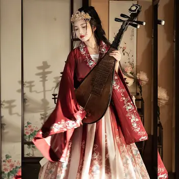 2023 китайский женский древний традиционный комплект hanfu, женский косплей, китайский фестиваль, свободный костюм феи hanfu с большим рукавом, комплект hanfu