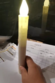 Светодиодная свеча Электронная Свеча Подсвечник Для домашнего Рождественского украшения Пластиковые Свечи