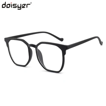 Квадратные антисиневые очки для взрослых DOISYER из материала TR с плоскими световыми линзами компьютерные очки