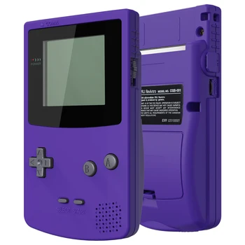 eXtremeRate IPS Ready Обновленная Фиолетовая Сменная Оболочка Полноэкранный объектив с Кнопками для Gameboy Color для GBC