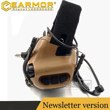 Тактическая гарнитура Earmor M32 MOD4, Электронный слуховой аппарат, тактическая коммуникационная гарнитура, наушники для охоты