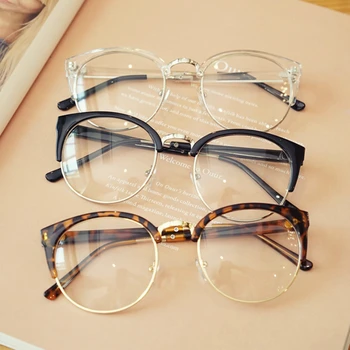 Прозрачная оправа для очков Для мужчин, Женские очки с защитой от усталости, Кошачий глаз, Высококачественные Компьютерные очки, мужские ретро оптические линзы