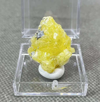 НОВИНКА! 100% Натуральный пакистанский желтый брусит, образцы минералов, камни и кристаллы, целебные кристаллы кварца (размер коробки 3,4 см)