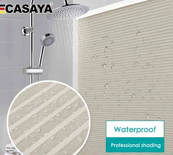 Беспроводные жалюзи CASAYA из сотовой ткани, водонепроницаемые маслостойкие тканевые жалюзи, шумоподавление для кухни, ванной комнаты, нестандартный размер
