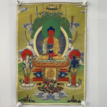 Высокоточный будда с вышивкой Тханка, размер 42x60 см