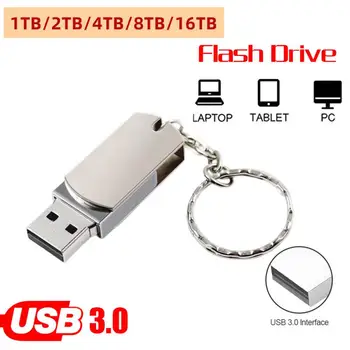 1 ТБ 2 ТБ 4 ТБ 8 ТБ 16 ТБ USB Флэш-Накопитель Водонепроницаемый Мини-Накопитель 32 ГБ Металлический Cle Usb 3,0 Флэш-карта памяти Флешка 1 ТБ Для Телефона