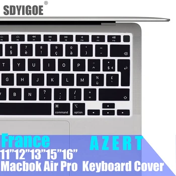 SDYIGOE Франция Чехол для клавиатуры ноутбука подходит для Macbook pro13 Air13 силиконовая пленка для клавиатуры AZERT A2337 A2338 A1706 A2141 A1708