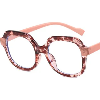 Новые очки с защитой от синего света, Модные женские очки, Полигональные очки, Оправа в стиле пэчворк, Очки в стиле ретро, индивидуальность, Декоративные