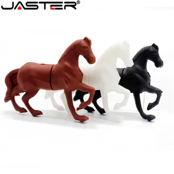 JASTER Белая лошадь стиль USB флэш-накопитель довольно мультяшные флешки 8 ГБ 32 ГБ 64 ГБ милые животные memory stick 4 ГБ 16 ГБ флешка