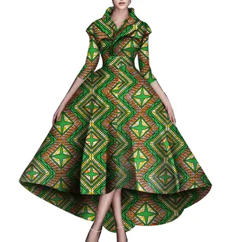 Африканские Платья для Женщин, Африканское Традиционное Женское Длинное Платье Макси с Принтом Анкары, Модный Халат Afrcaine Femme, Вечерние Платья в стиле Дашики