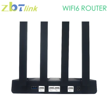 Zbtlink Двухдиапазонный Маршрутизатор WIFI6 1800 Мбит/с Сетка 256 МБ ОЗУ USB3.0 WAN 3 Гигабитная локальная точка доступа Беспроводной WiFi Удлинитель для Дома