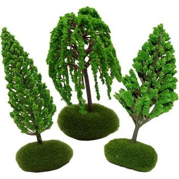 Имитация модели дерева песочный стол поддельный аксессуар мини-макет сцены декорации DIY деревья