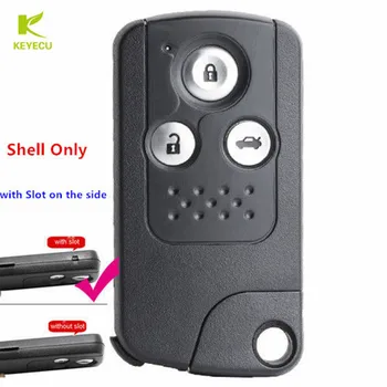 KEYECU Сменный смарт-пульт дистанционного управления для ключей, корпус, 3 кнопки для Honda Accord 8-го поколения (с прорезью сбоку)