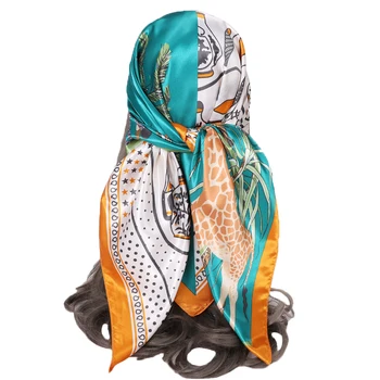 Мужской женский модный шарф-бандана с принтом дерева, шаль, Хиджаб, повязка на голову, подарок 90*90 см